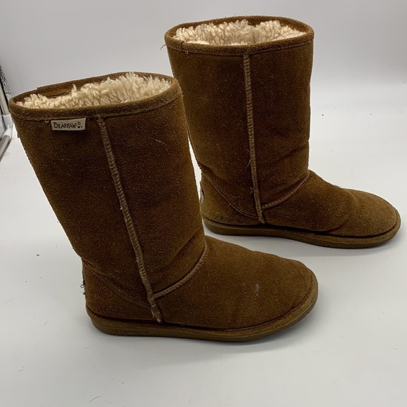 BearPaw Women's Camel Colored Suede Boots size 8 - Picture 2 of 8